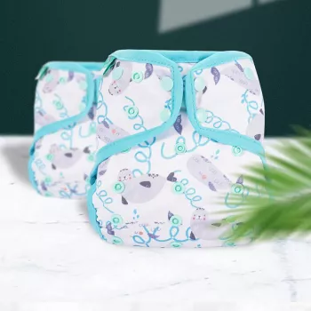Soft Washable Newborn Cloth Diaper Cover for Leak Control