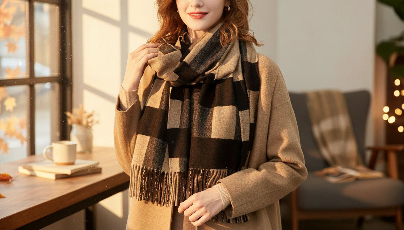 Luxurious Plaid Wool Scarf: How to Choose, Tie & Care