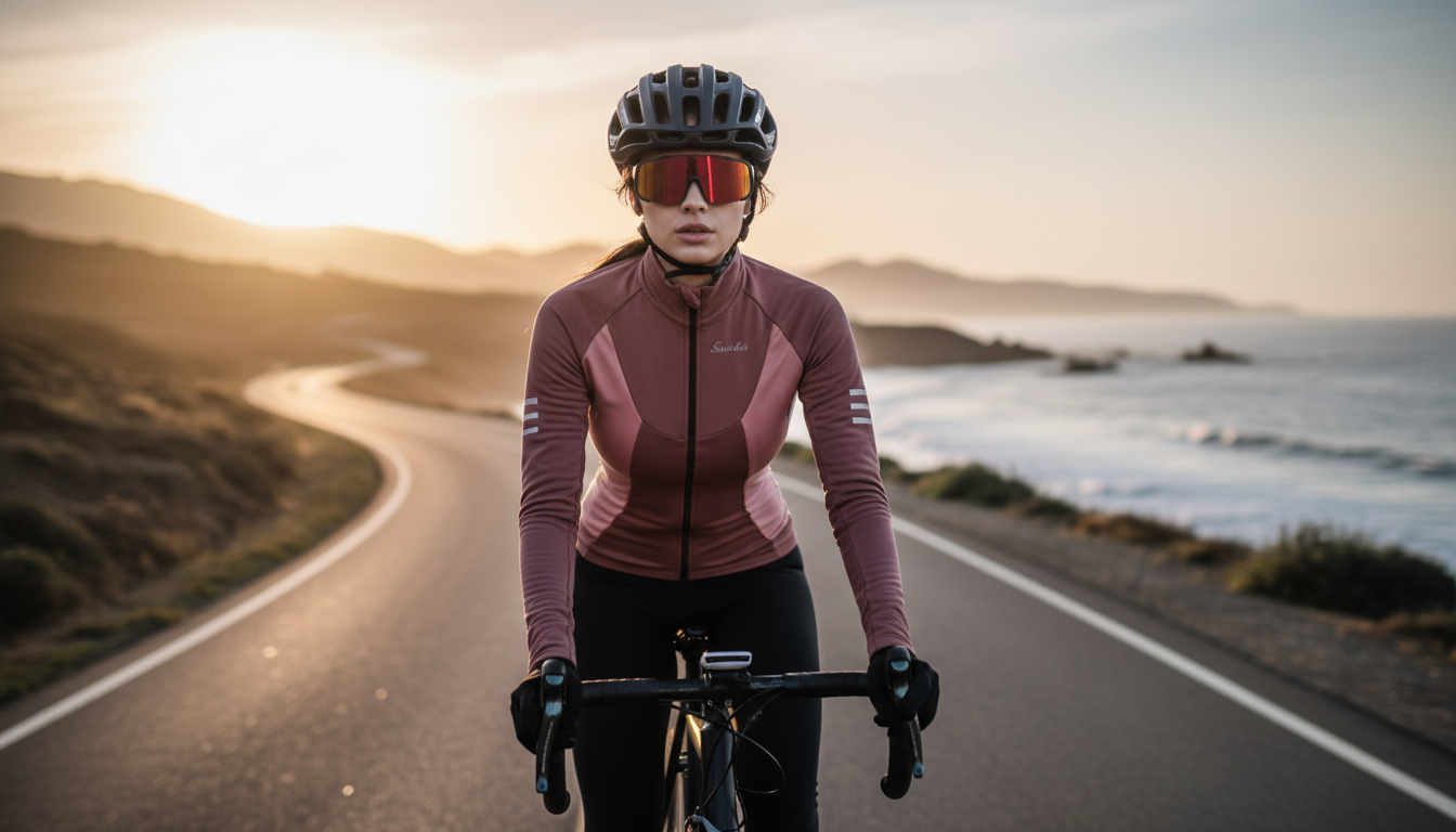 Women’s Winter Cycling Jacket: Windproof Fleece + Reflective