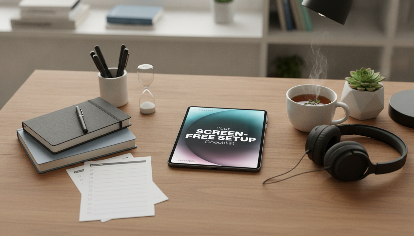 10-Minute Screen-Free Study Reset Checklist for Focus