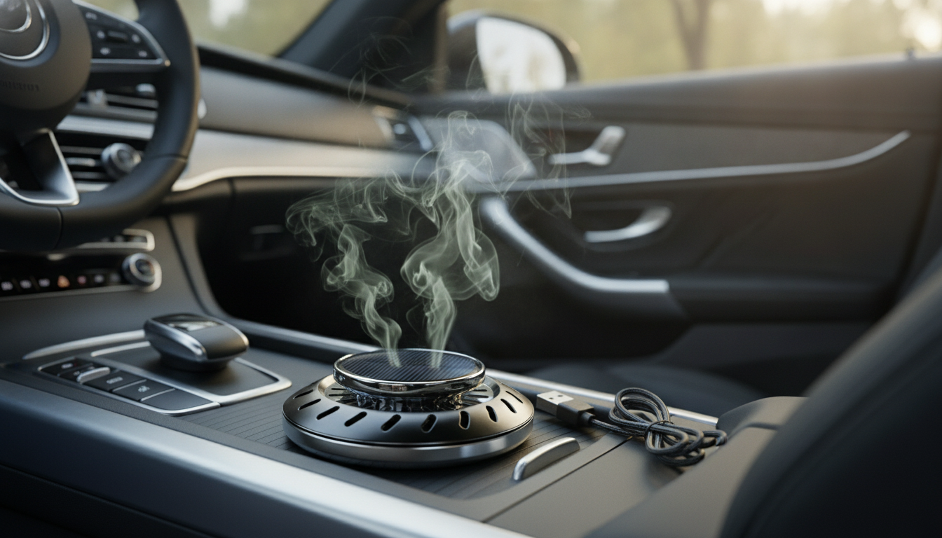 Cord-Free Car Aroma Diffuser: Subtle Luxury Cabin Scent