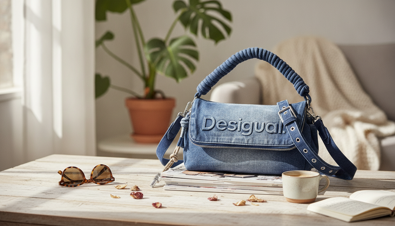 Desigual Women’s Denim Medium Bag: Chic Daily Essential