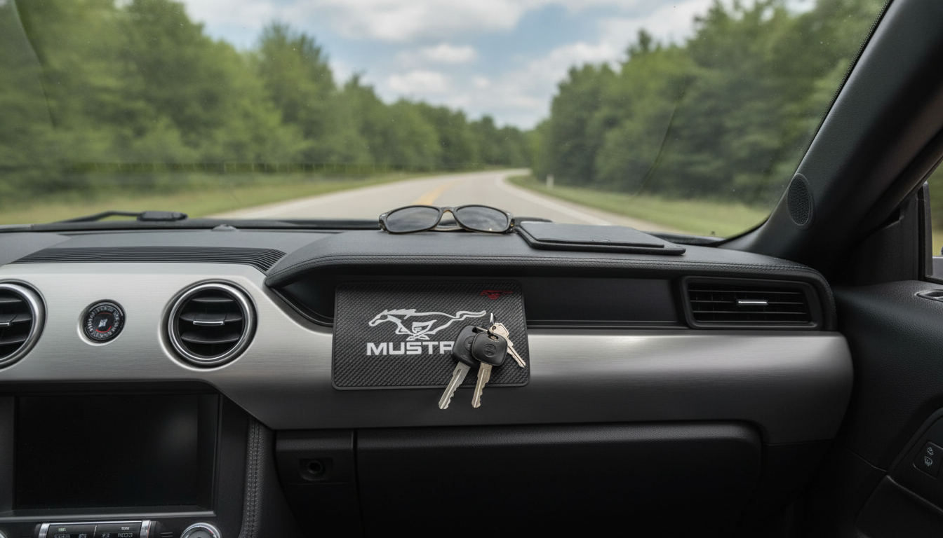 Mustang Anti-Slip Dash Mat: Keep Small Items From Sliding