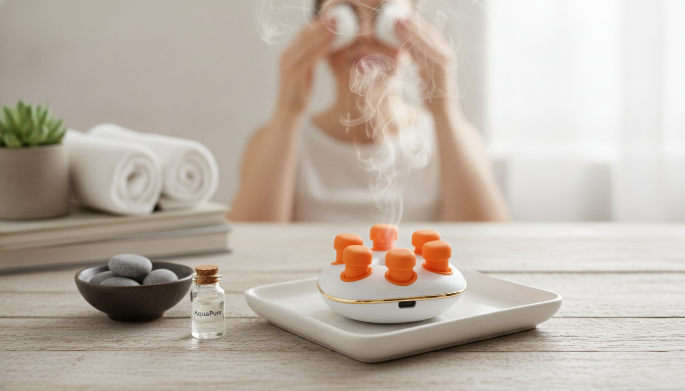 Rechargeable Nano Steam Eye Massager for Puffiness