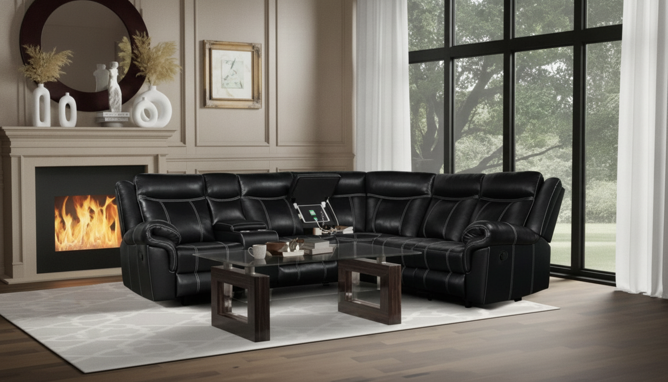 Recliner Sectional With USB, Cup Holders & Storage Guide