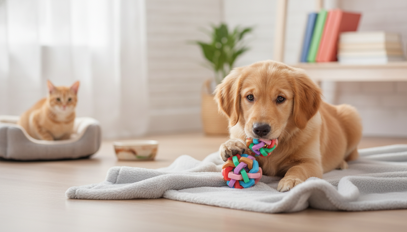 TPR Bell Chew Ball for Dogs & Cats: Boredom Relief