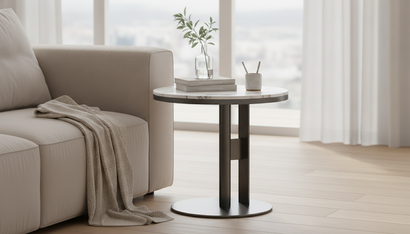 Nordic Minimalist Round Side Table: Size, Styling, Care