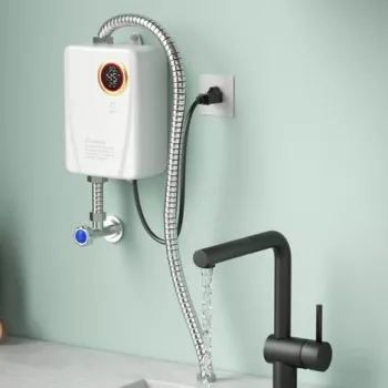 Instant Wall-Mounted Tankless Water Heater with LCD