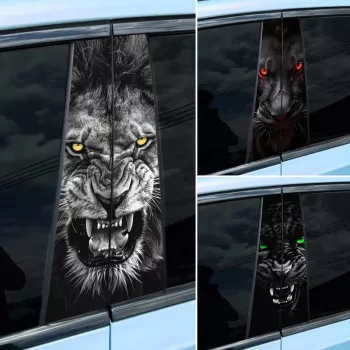 Ferocious B-Pillar Stickers: Aggressive Side Profile